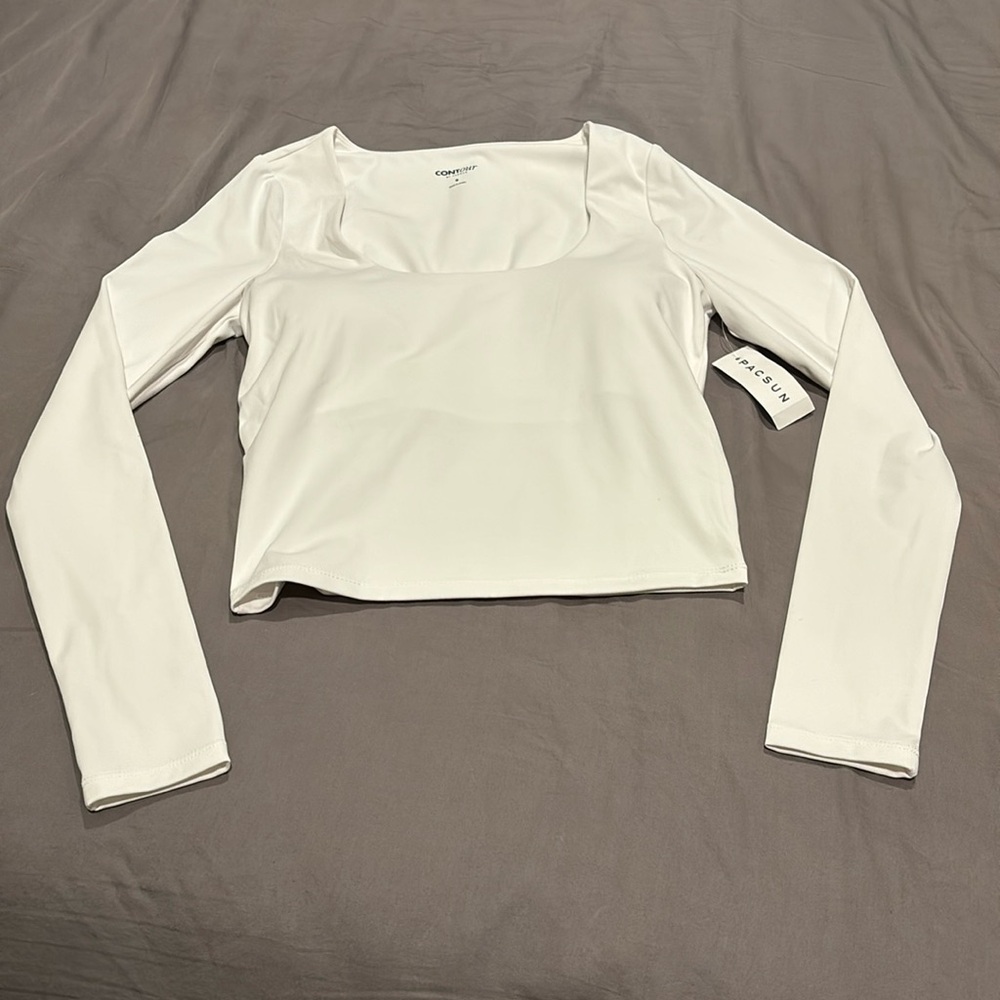 Pacsun Contour Women's Breathe Scooped Out Fitted Long Sleeve Top